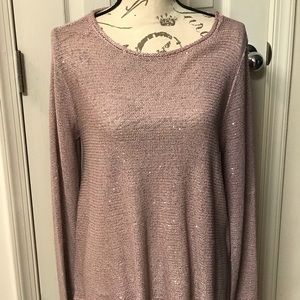 Sparkling lite pink sweater